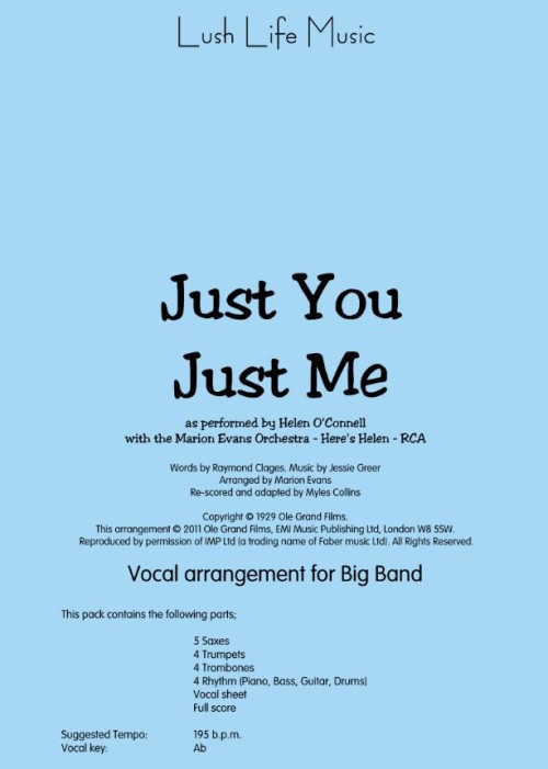 JUST YOU JUST ME (Vocal)